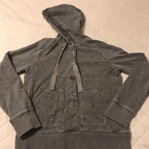 J Crew Washed Heavyweight Jersey Hoodie M Sweatsht